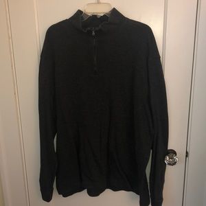 Men’s Croft & Barrow XXL 3/4 zip charcoal sweater